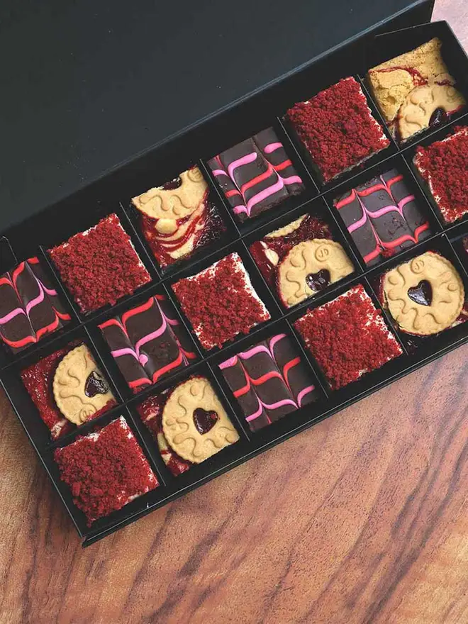 Valentine's Day brownies selection 18