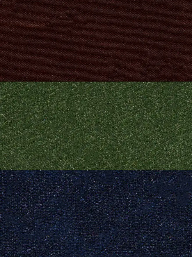 triple colour waxed cotton lunch bag