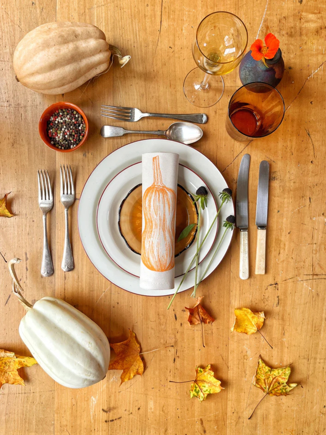 Squash napkin gift set