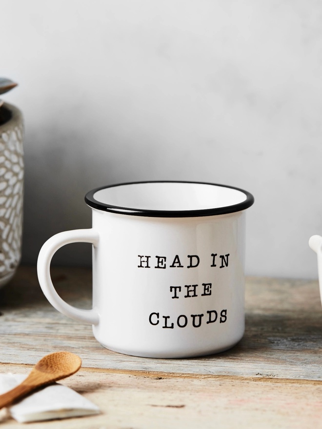 Head in the clouds ceramic mug
