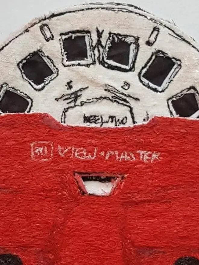 3D View-Master Toy Embroidery Art Piece