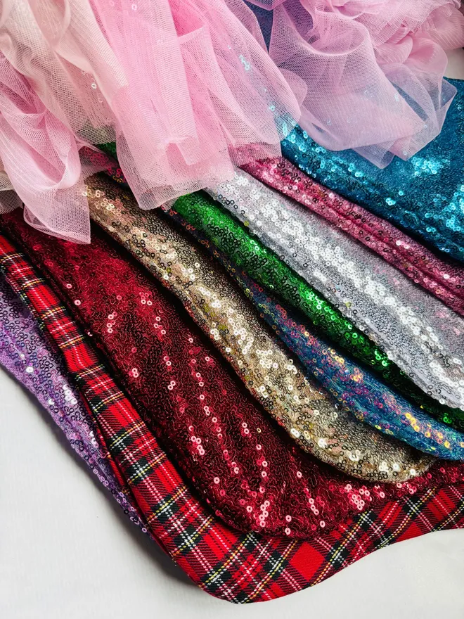 Stockings sequin stockings colourful Christmas Christmas stockings tulle ruffle stockings rainbow stockings glitter sparkle Christmas 