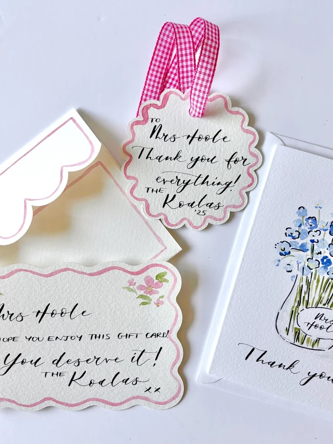 Personalised Hand painted Watercolour Gift Voucher