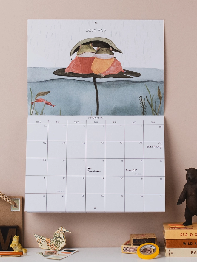 Calendar on the wall