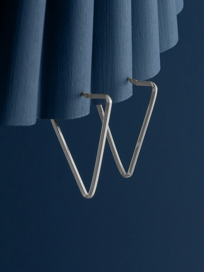 Silver Triangle Hoop Earrings