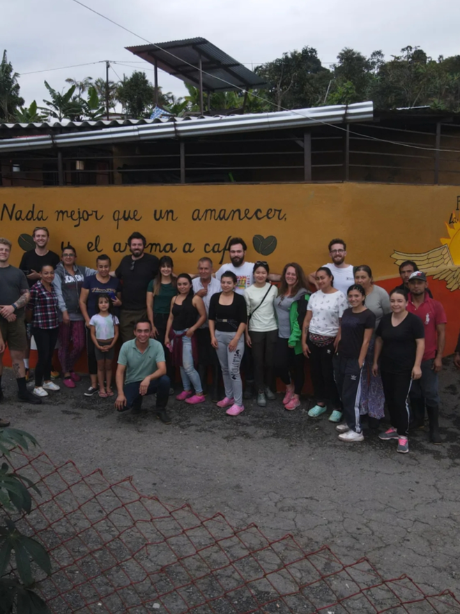 Villamaría. The team behind the coffee.