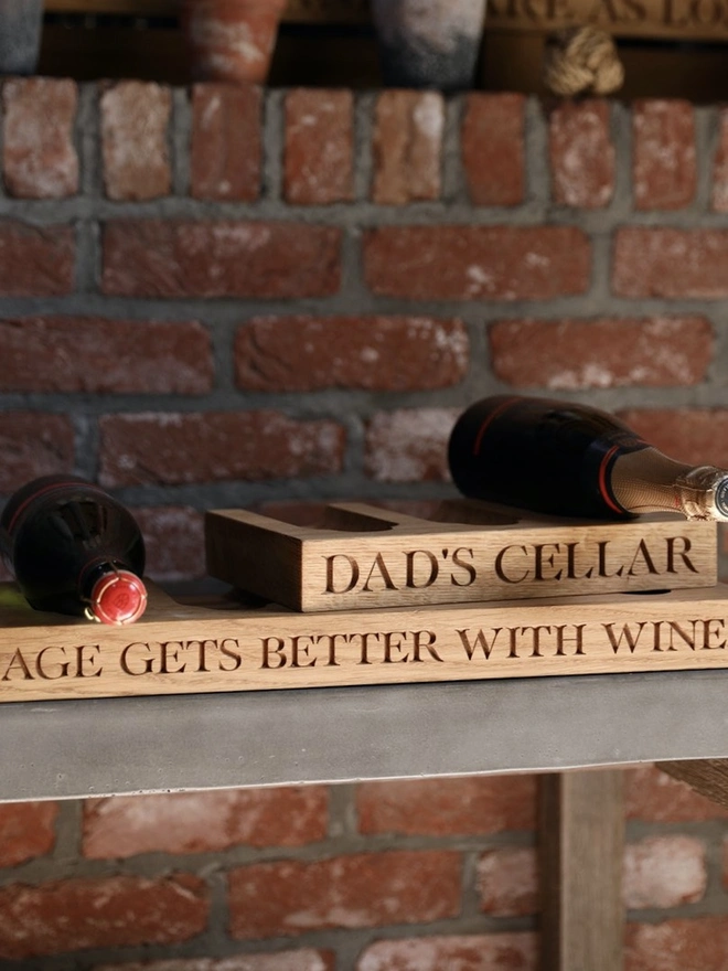 Personalised Wine Shelf