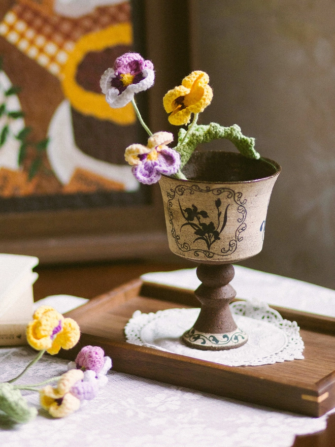 The Way to You Crochet Flower Pansy