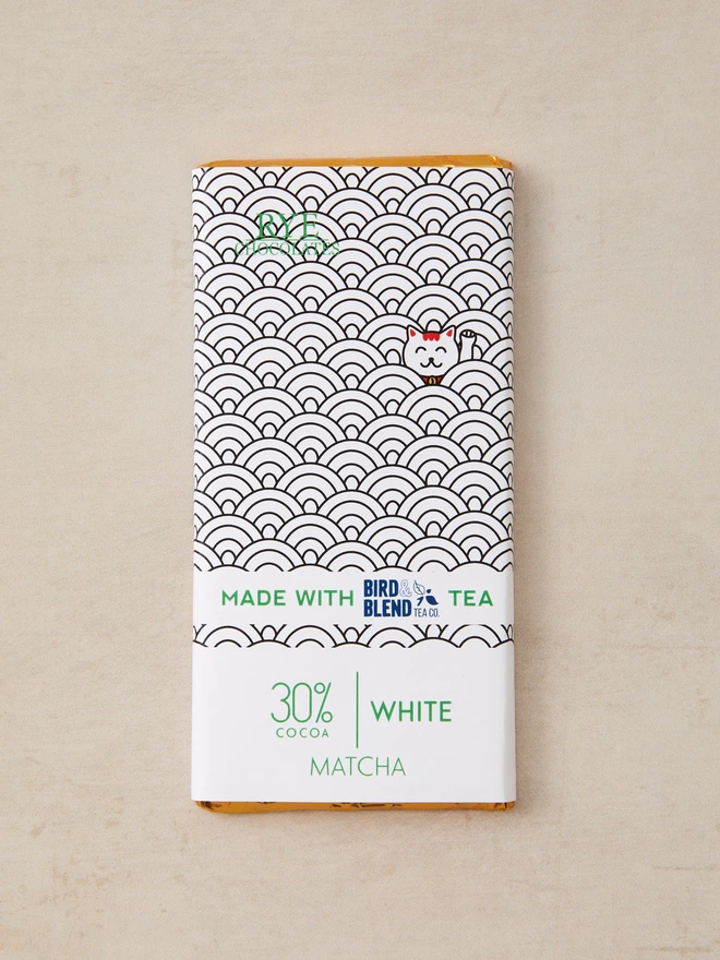 Matcha White Chocolate Bar - 30% cocoa