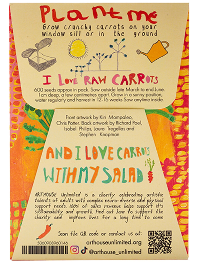 Carrot seed packet