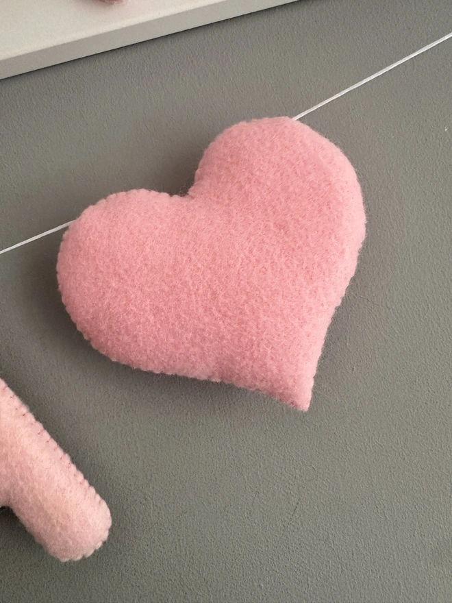 Heart name garland