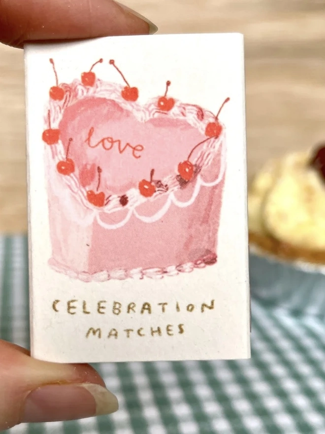 Love Heart Cake Celebration Matches