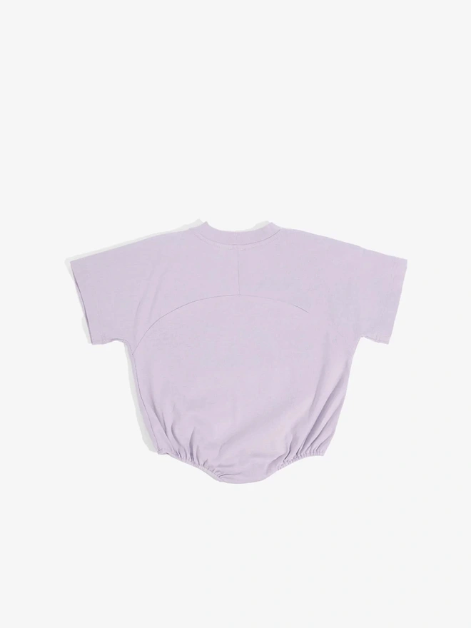 cool bubble romper in lilac oversized fit for baby and toddler uk small brand koter