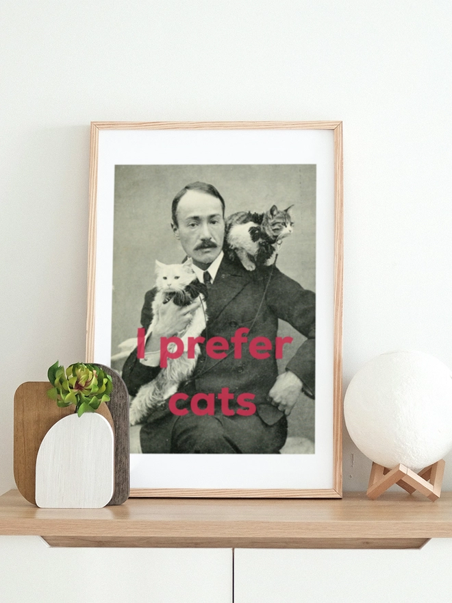 I Prefer Cats Print