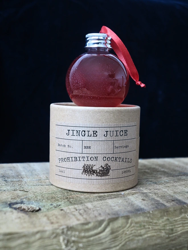 Jingle Juice Cocktail Bauble