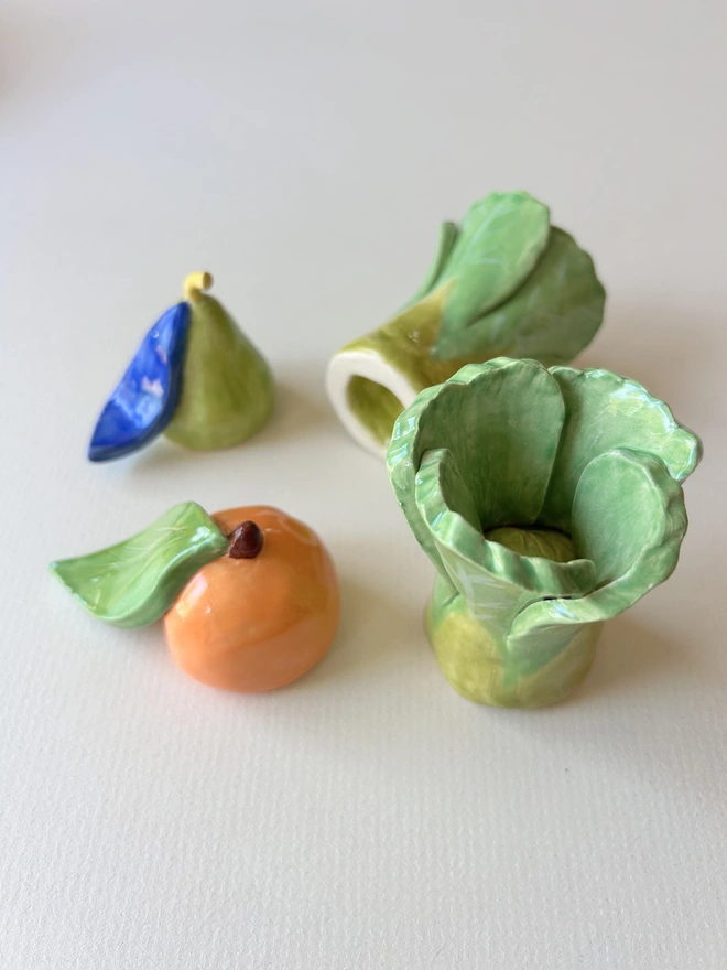 Christmas Clementine Mini Ceramic Candle Snuffer