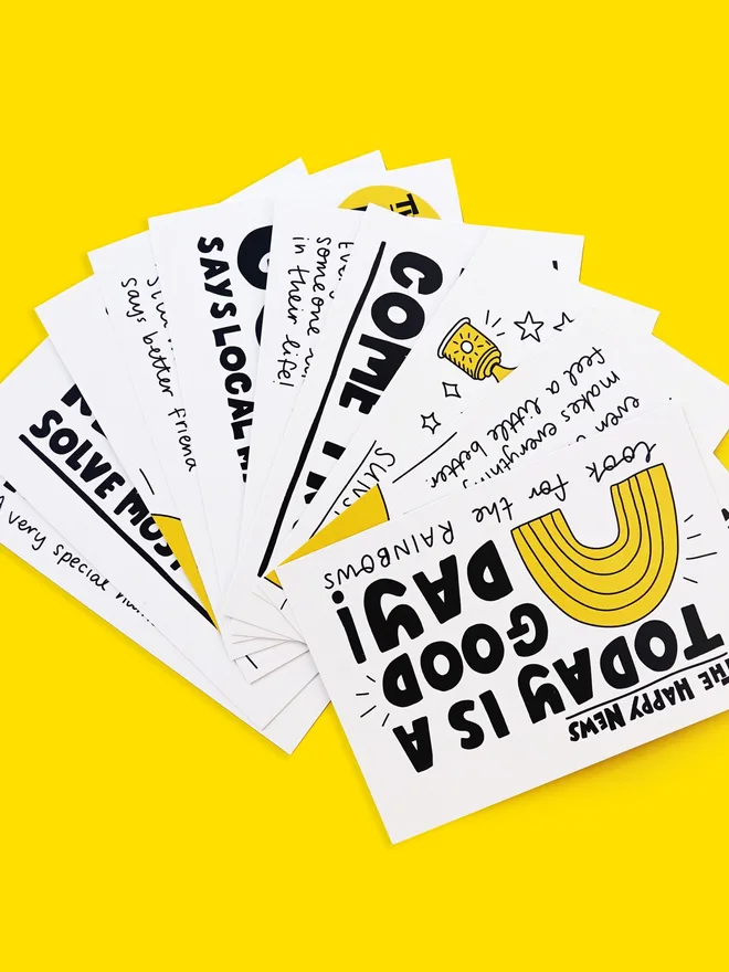 Happy News Postcards (Pack Of 10)