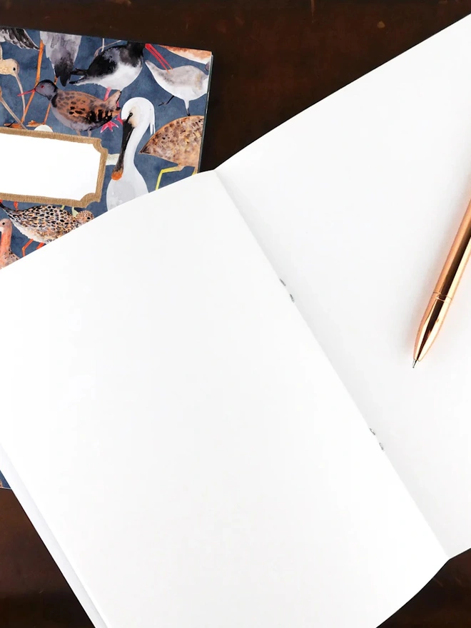 Aestes Wetland Birds Print Notebook