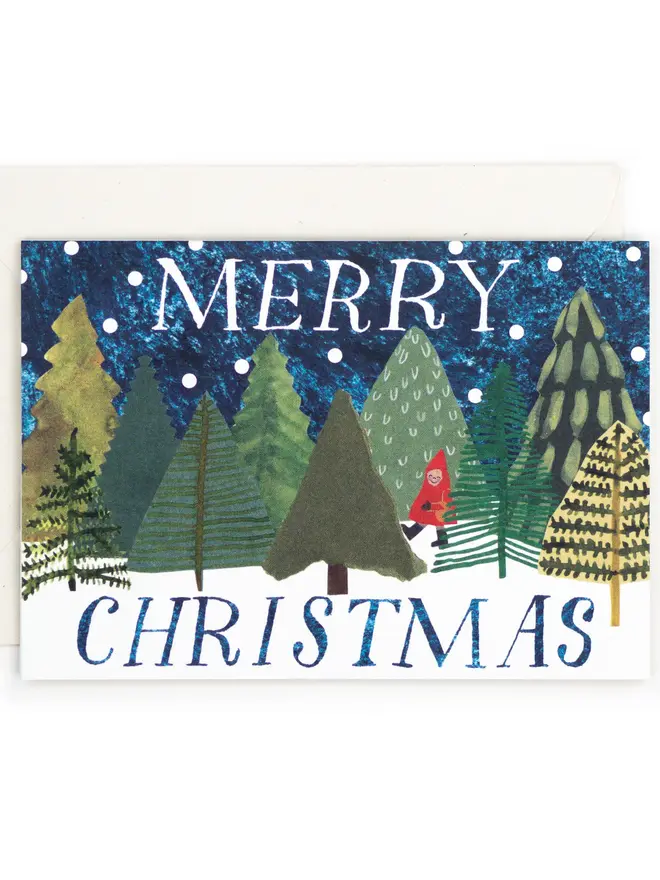 winter woodland card