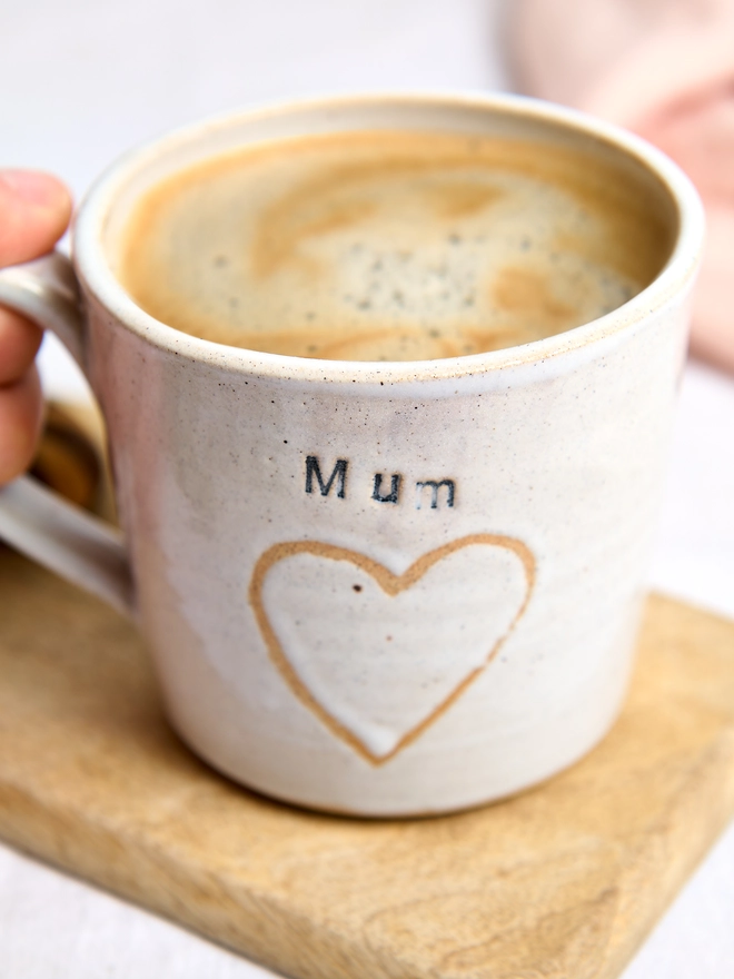 ceramic mum heart mug