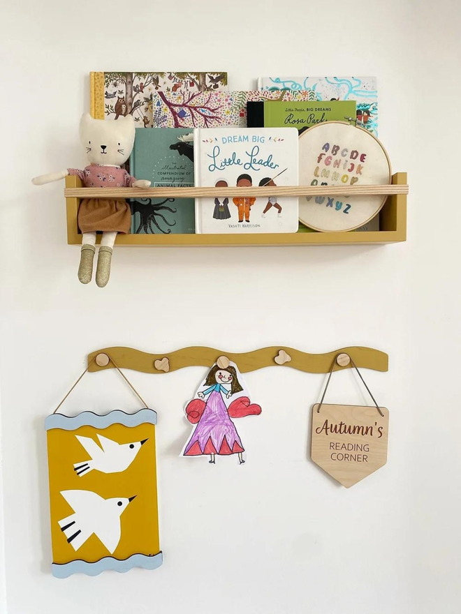 mustard children's magnetic display bar