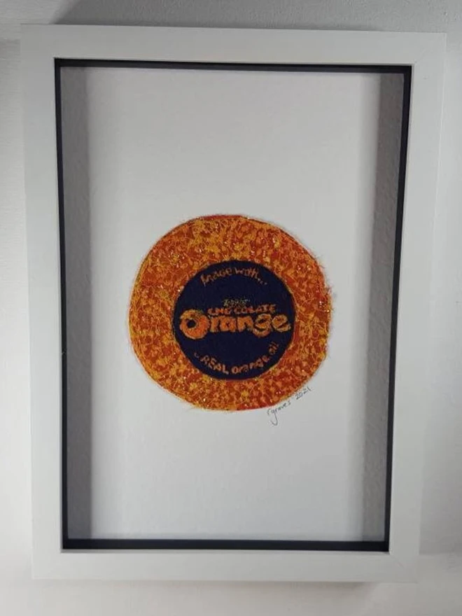 Terrys Chocolate Orange Embroidery Wall Art