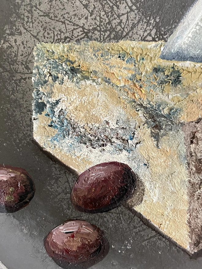 detail of cheese painting
