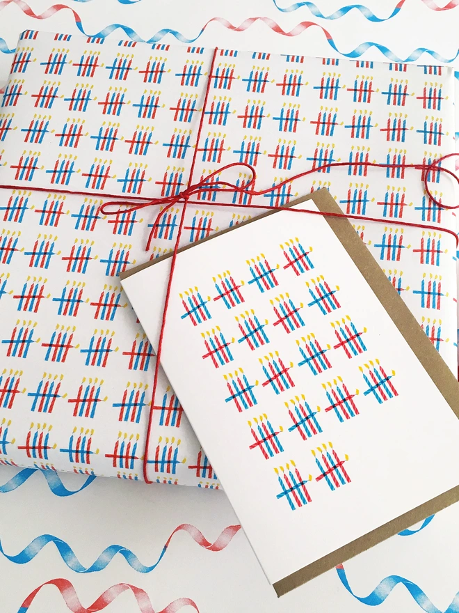 90th Birthday Card And Wrapping Paper