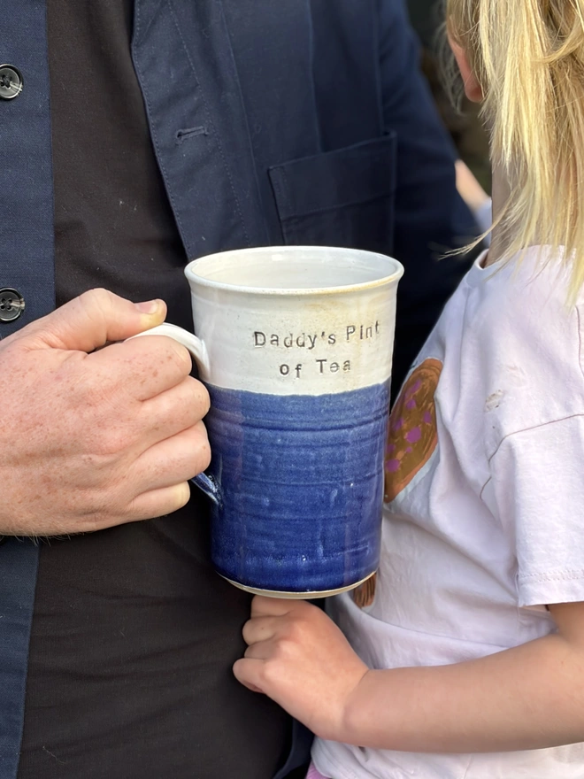 Personalised ceramic pint mug