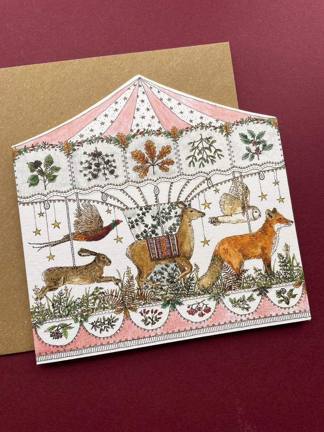 woodland carousel card 