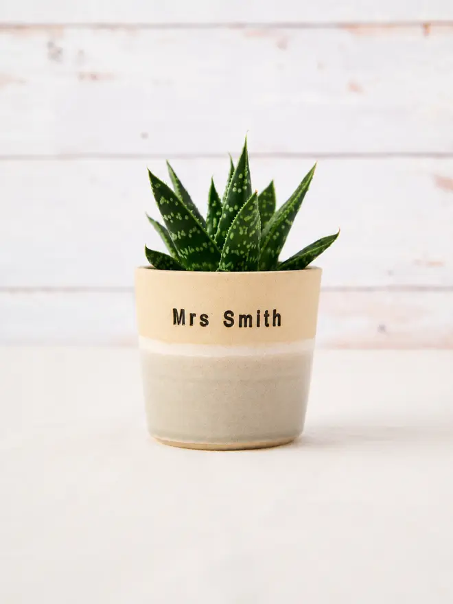 Personalised plant pot 