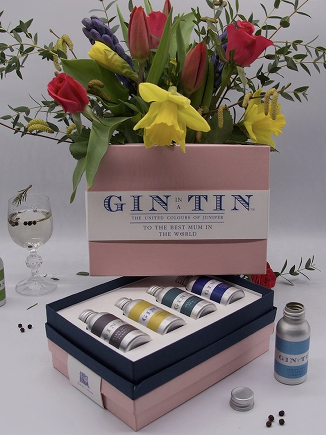 Gift Set of Four Gins for Mums