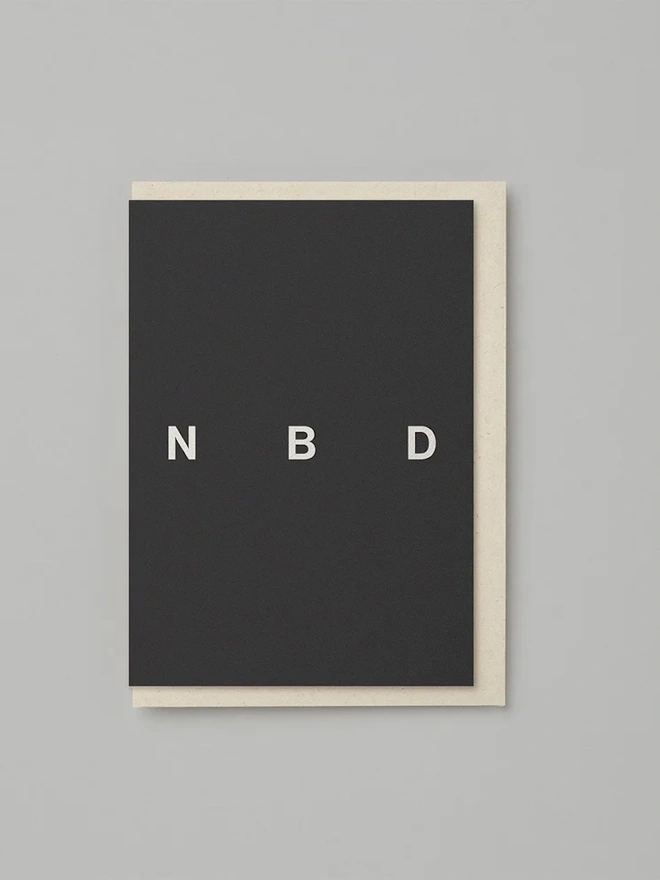 'NBD' New Job, Home And Congratulations Card