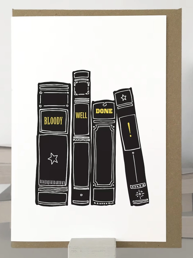 'Bloody Well Done' Congratulations Card