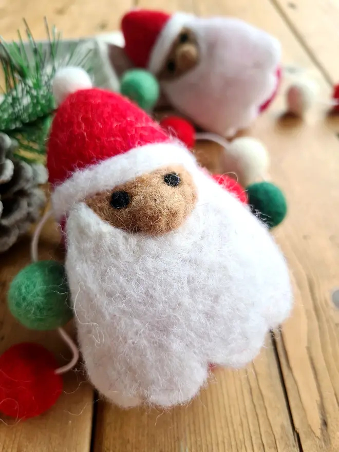 Felt Santa Garland