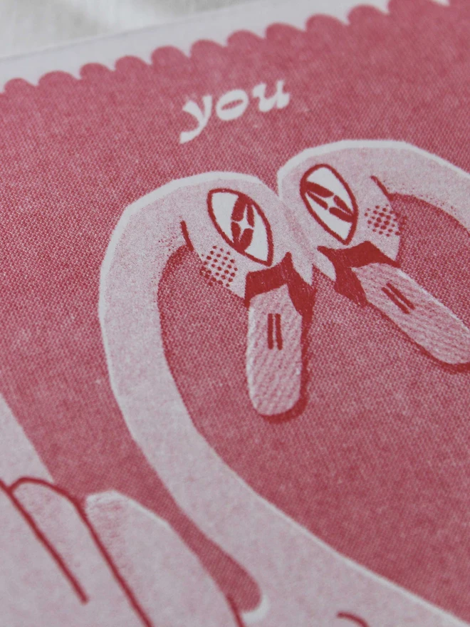 Love Sawns A6 Riso Greetings Card