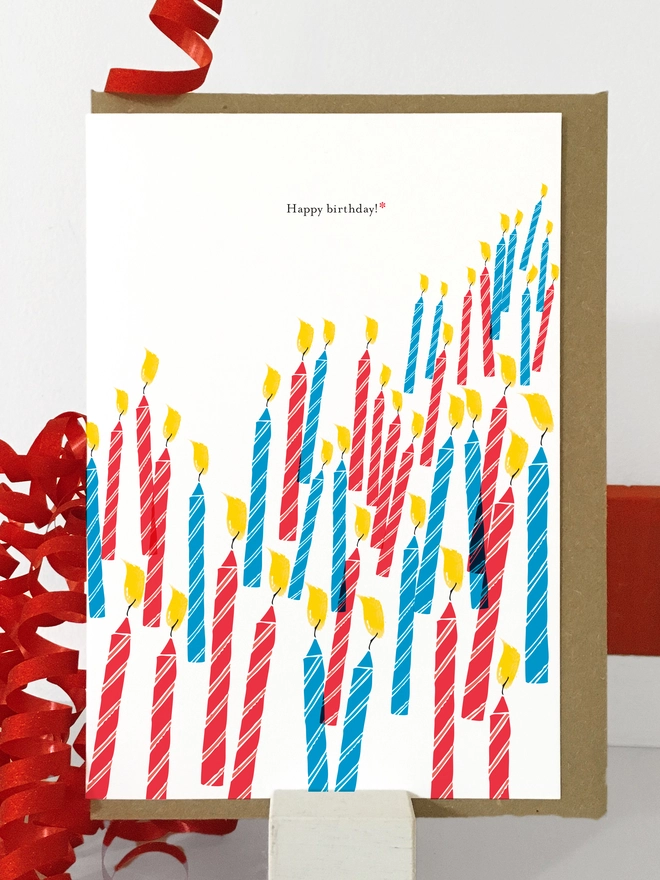 40th Birthday Candle Bundle Card