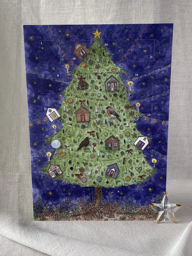 A4 Recycled Paper Advent Calendar 