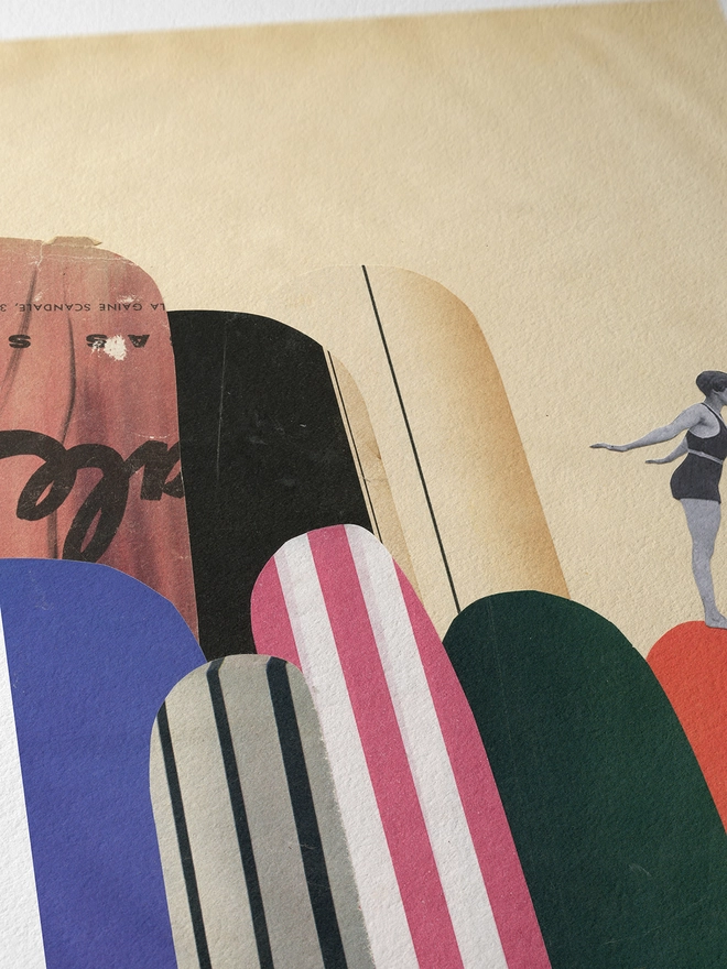 Rock Diving Swimming Print