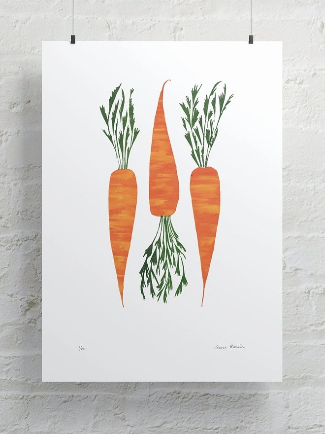 Carrots Screenprint