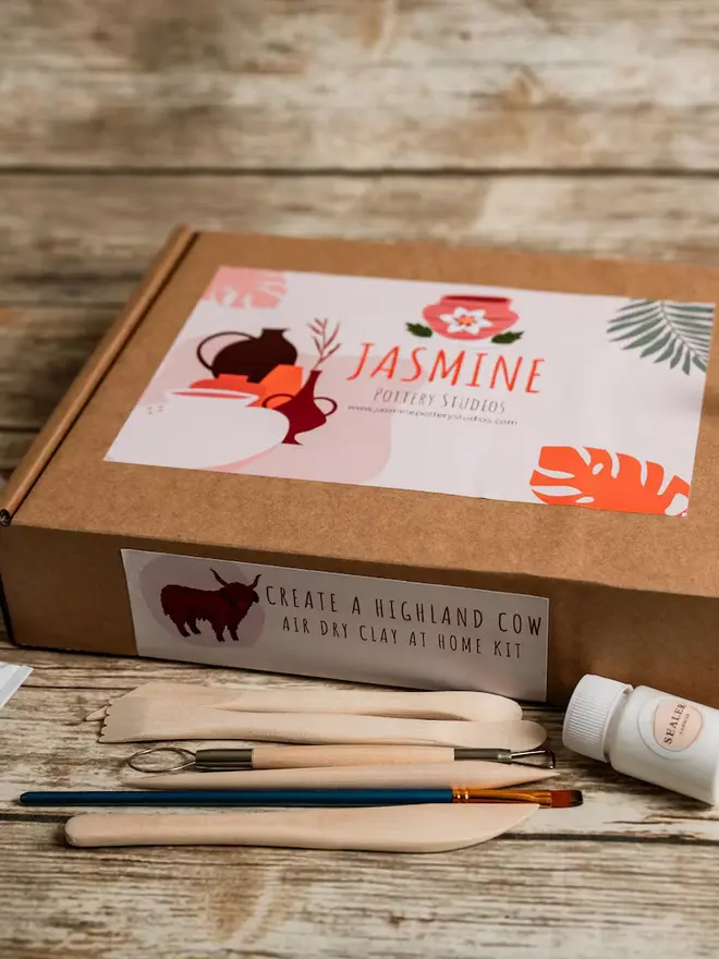 Highland Cow Clay Crafting Kit