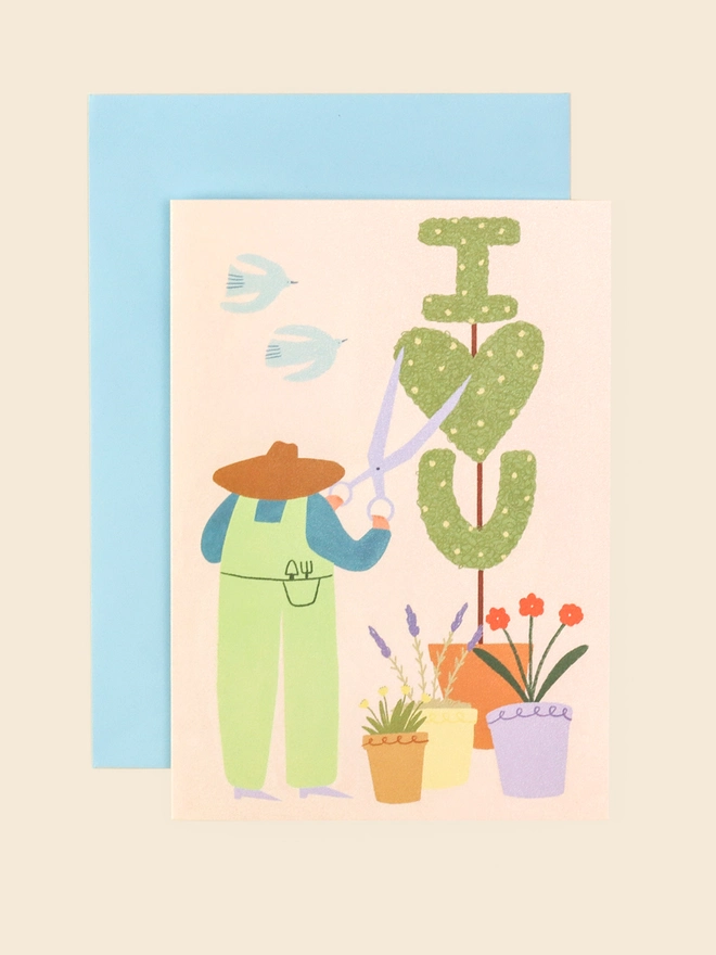 'I Love You' Gardener Card
