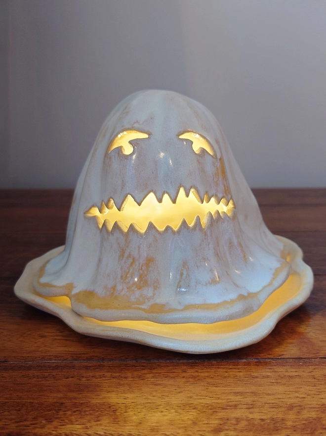 Halloween Ghost Tea Light Candle Lantern