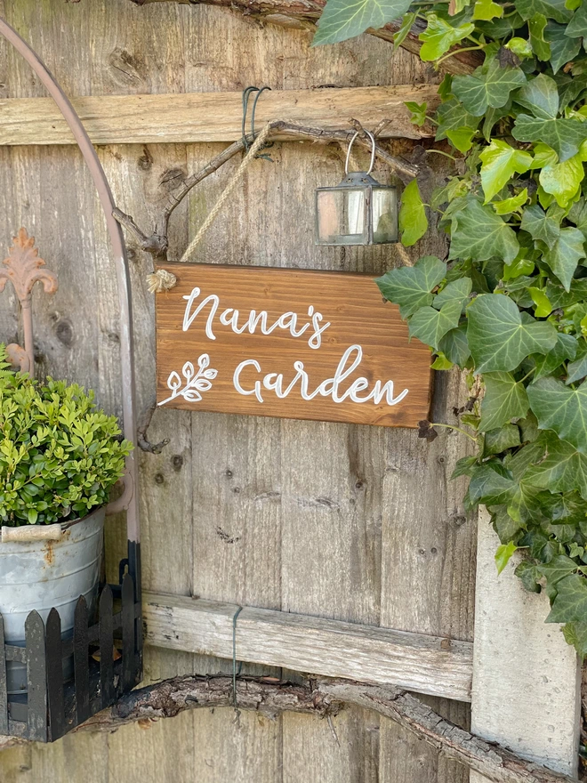 personalised garden sign