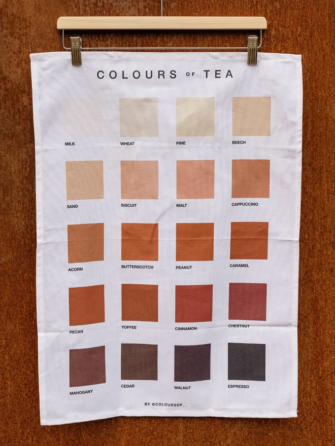 Colours of Tea, Tea Towel