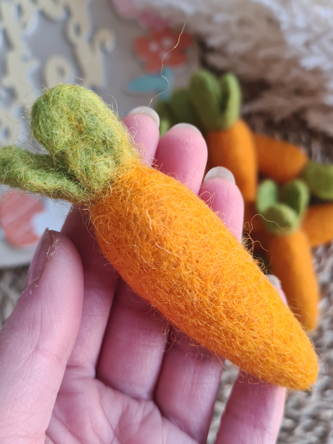 Felt Orange Carrot 