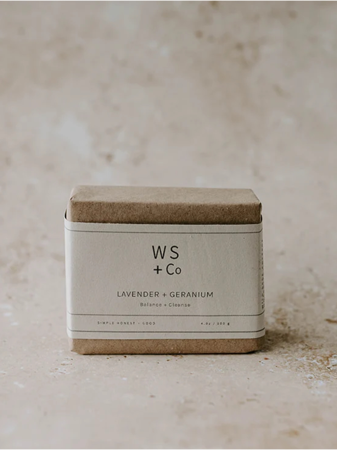 lavender geranium soap bar