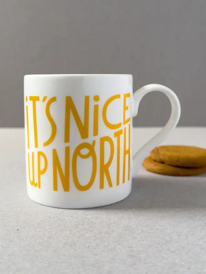 it's nice up north mug