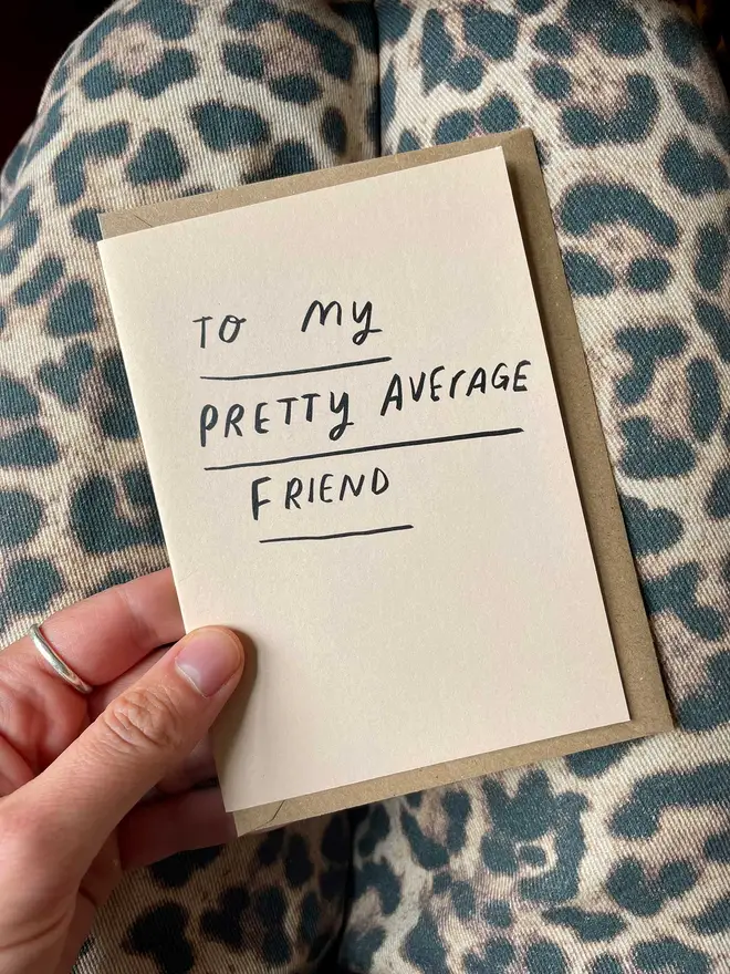 For someone slightly above-average.