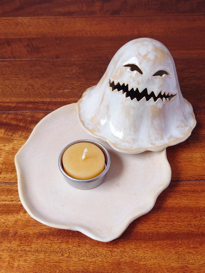 Halloween Ghost Tea Light Candle Lantern